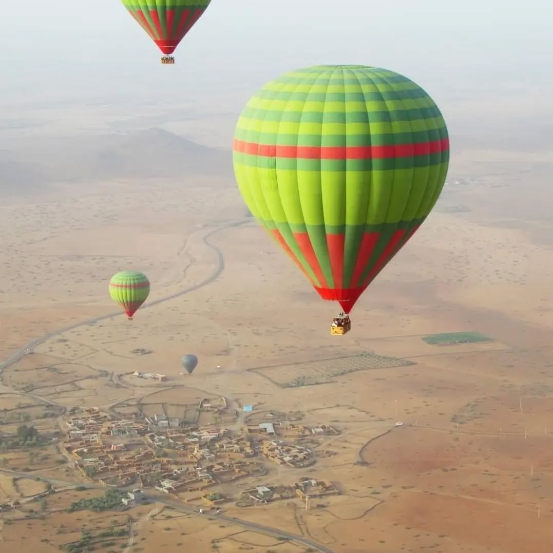 marrakech hot air balloon ride A Bird's Eye View of Marrakech
