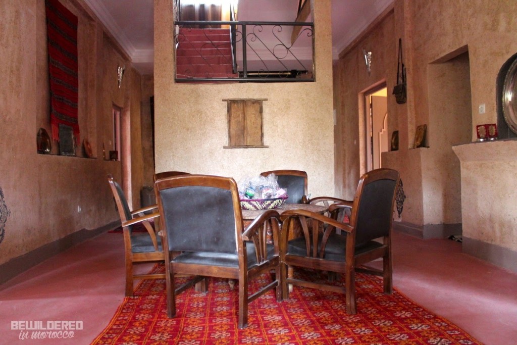 kasbah guest house eco auberge youth hostel interior berber bed design view peaceful mountains 
