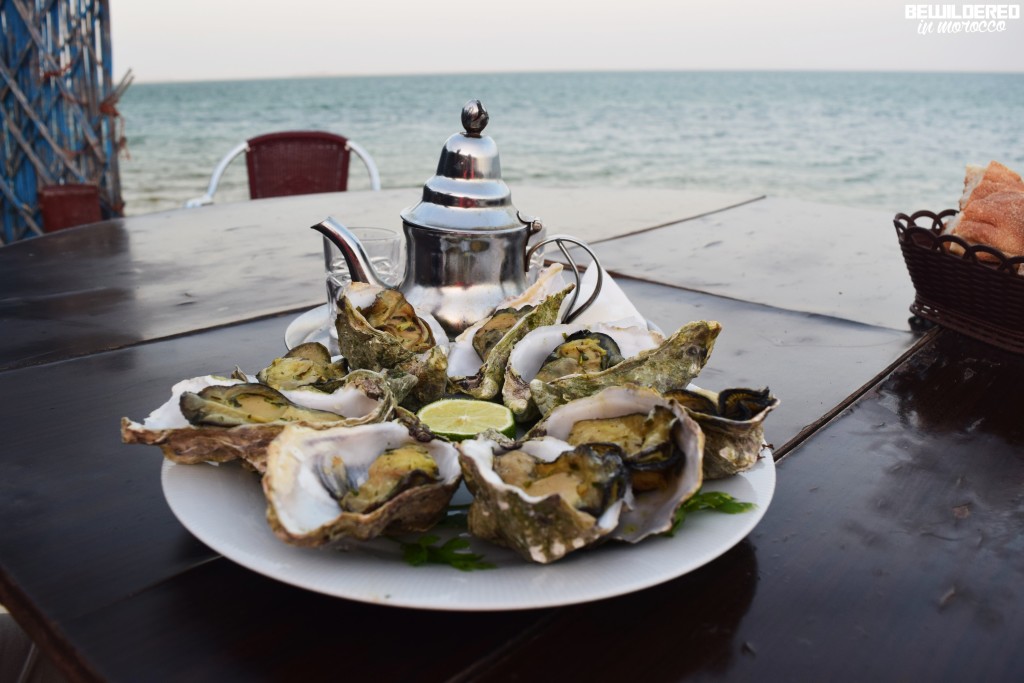 Oysters in the oyster farm around 20 km from Dakhla City