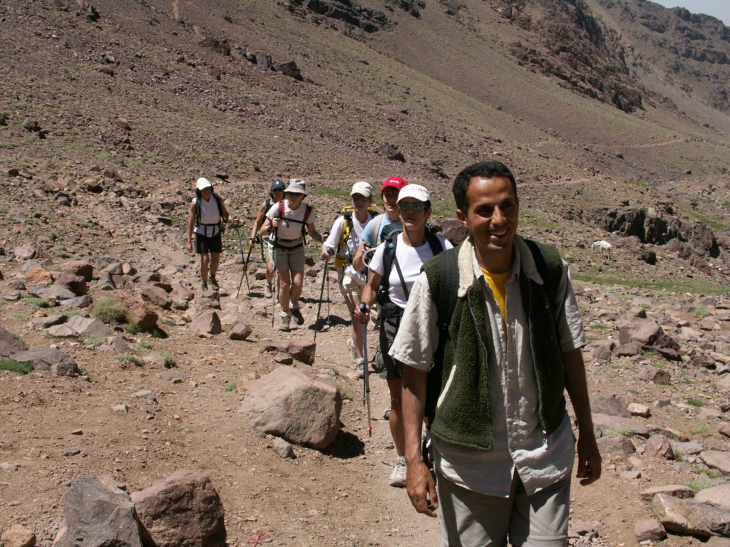 Mohamed and his group going for Toubkal