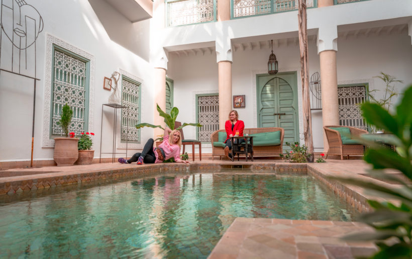 riad hibiscus hotel morocco marrakech booing blogger luxury influencer