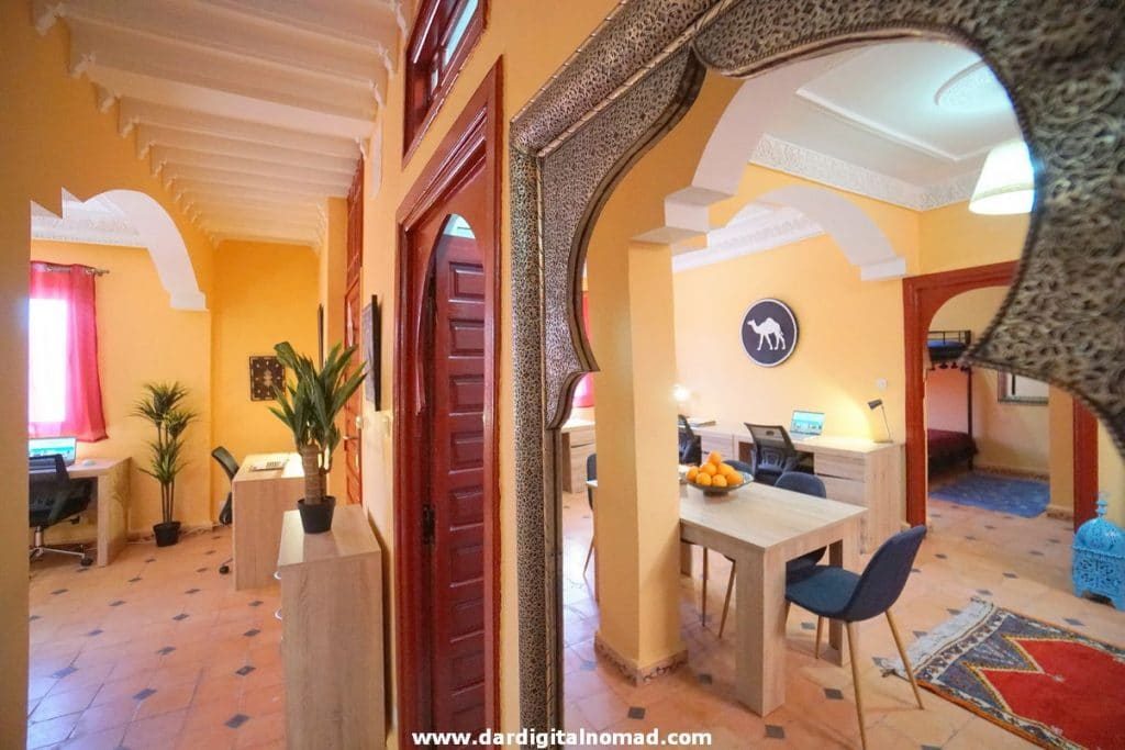 digital nomad ouarzazate dar house coliving coworking space morocco