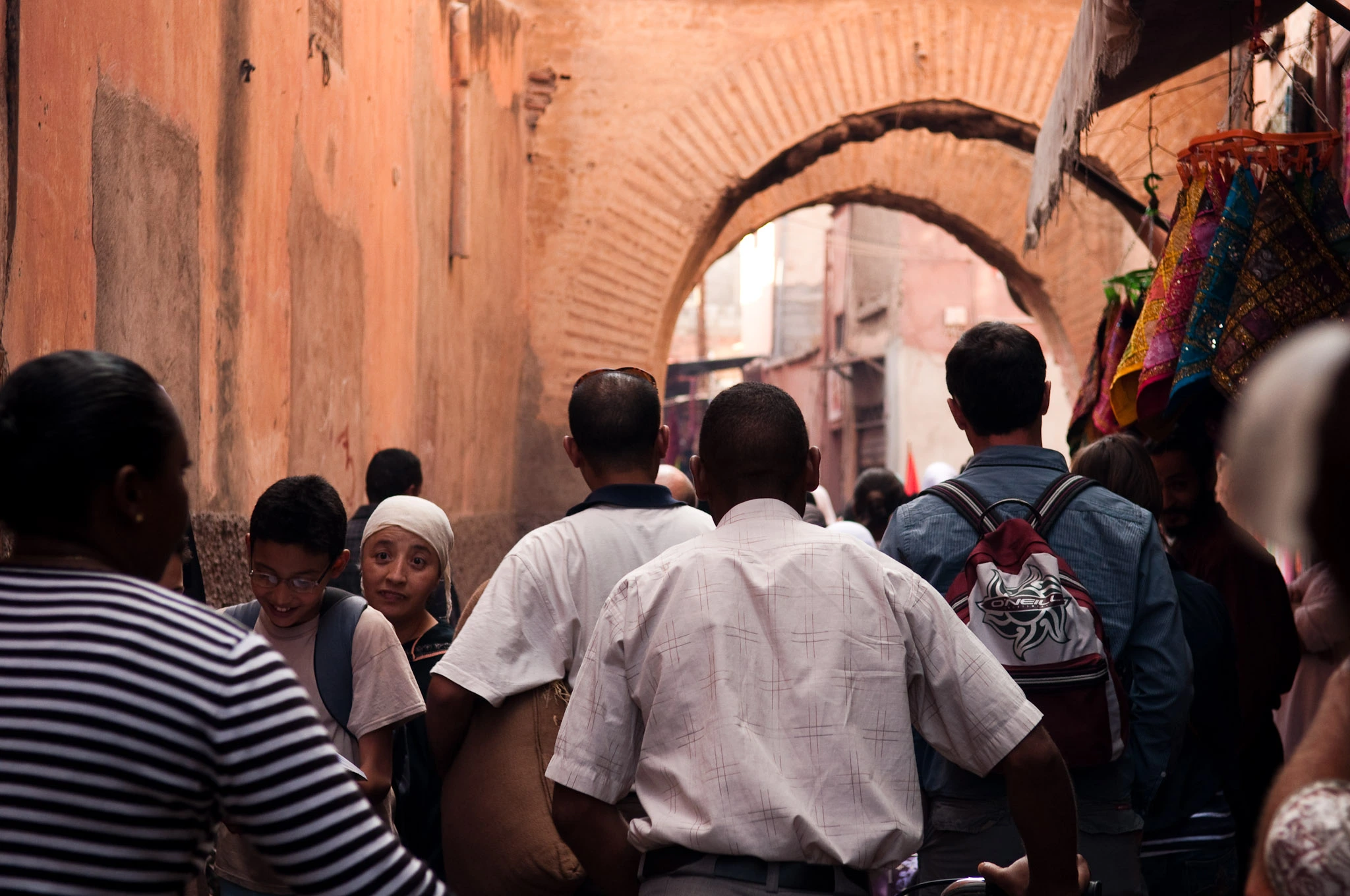 Busy street in Marrakech