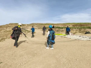 family paragliding Aguergour Morocco