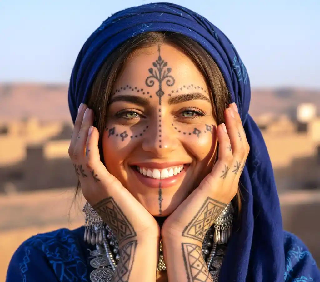 Amazigh tattoos Morocco The Mystery Behind Amazigh Tattoos in Morocco: Ancient Symbols That Tell a Thousand Stories