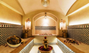 Traditional Moroccan hammam with beldi black soap